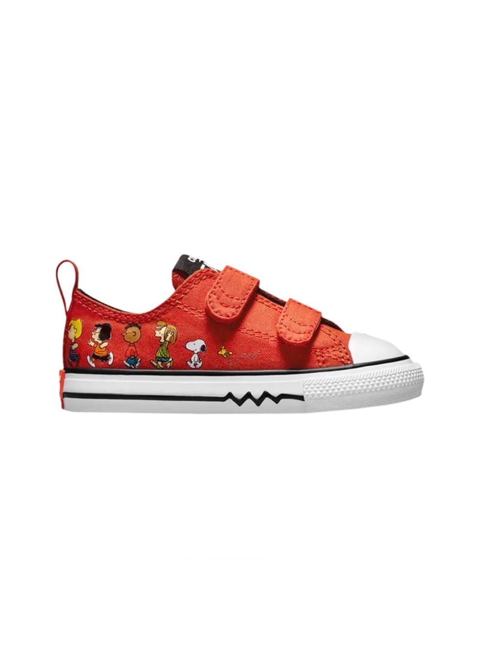 Converse Kids Red Peanuts Chuck Taylor Velcro Low Top Sneaker